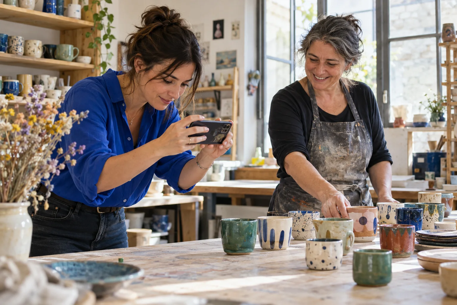 Rédactrice travaillant sur les contenus d’un site touristique