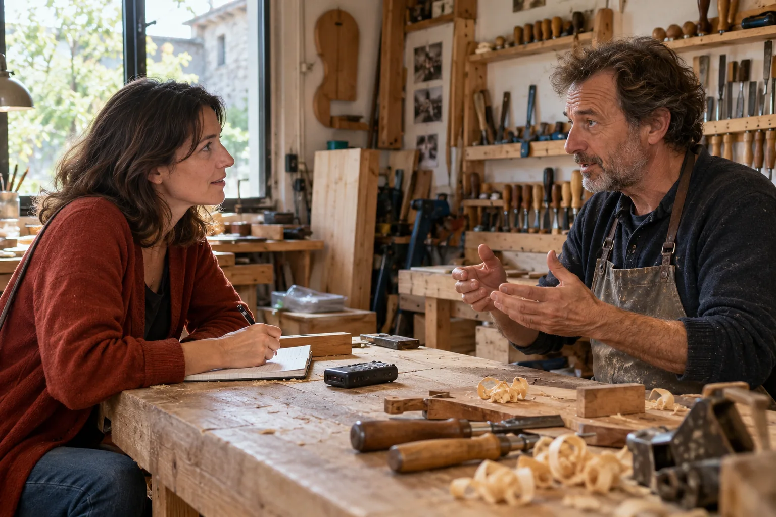 Entretien avec un artisan pour la rédaction d’un article