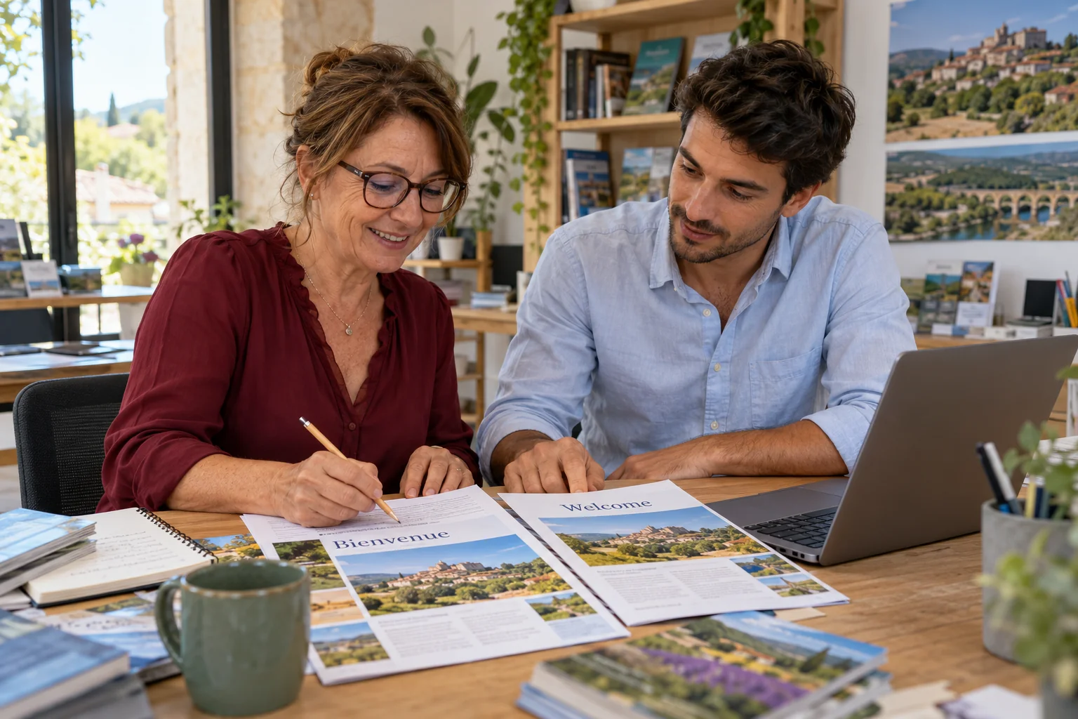 Relecture des versions française et anglaise d’une brochure